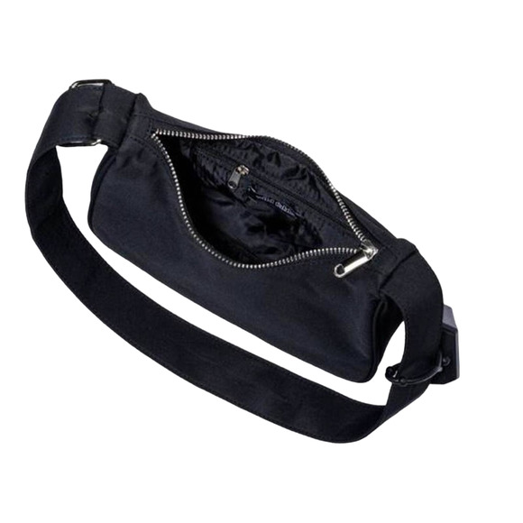 NEW Wild Fable Extended Buckle SHOULDER HANDBAG Nylon Purse Black Purse + Holder - Picture 7 of 10